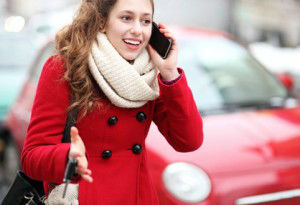 woman on cellphone