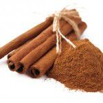 cinnamon sticks on white