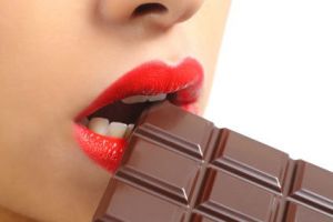 woman and chocolate