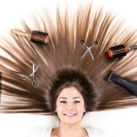 Brunette with long hair