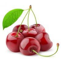 Sweet cherries isolated on white