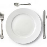 Plate and cutlery