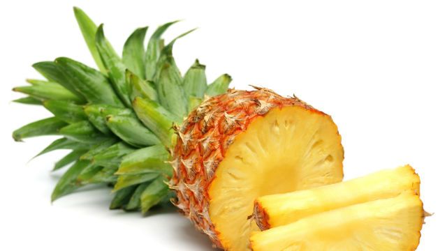 Sliced pineapple