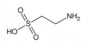 Structural formula of taurine