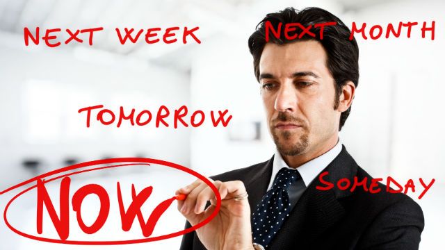 Procrastination concept