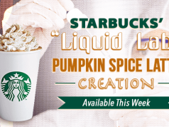 Starbucks’ “Liquid Lab” Creation Pumpkin Spice Latte Available This Week