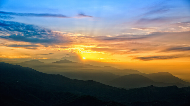 Sunrise over The Himalayas
