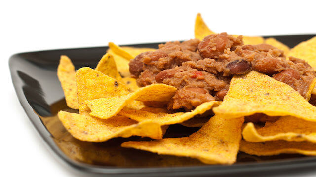 Chip, crisps with chilli bean spicy sauce