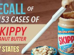 Recall of 153 Cases of Skippy Peanut Butter in 7 States