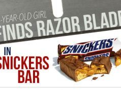 14-Year-Old Girl Finds Razor Blade in Snickers Bar