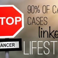 Stop cancer sign. Prevention concept.