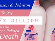 Johnson & Johnson To Pay $72 Million Based On Cancer-Related Death