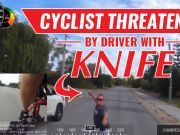 Road Rage Caught on Video as Driver Waves Knife at Cyclist