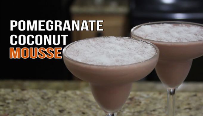 WATCH: Delicious Pomegranate Coconut Mousse