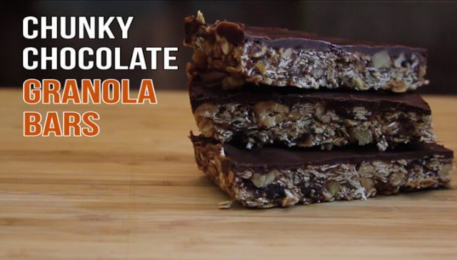 WATCH: Chunky Chocolate Granola Bars