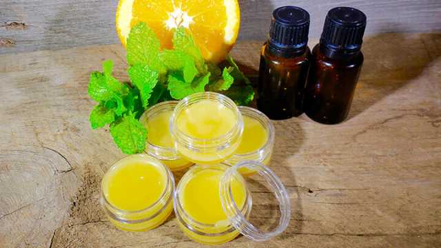 peppermint orange lip balm 1