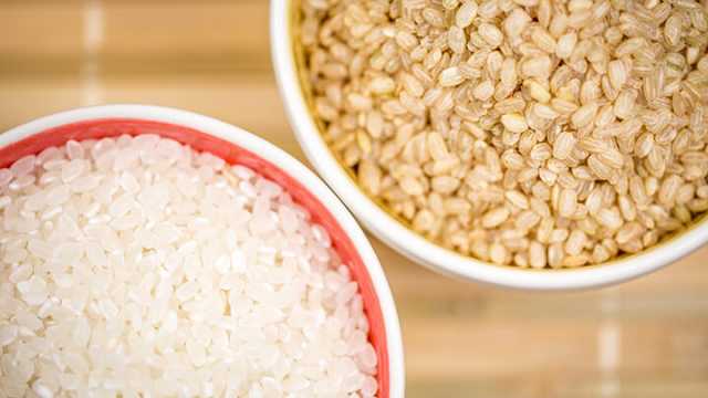 White and Brown Rice