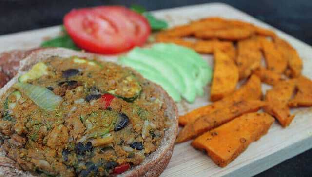 Slash Your Risk Of Cancer With This Sweet Potato Burger And Fries