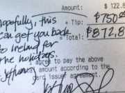 Server Gets $750 Tip So He Can Do This