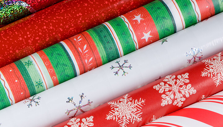 Cost of Christmas wrapping paper waste