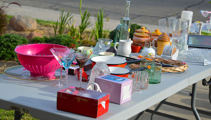 Live simply and sell things you don't need at a yard sale