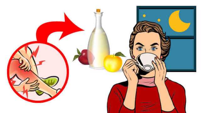 Drink apple cider vinegar at night for health benefits
