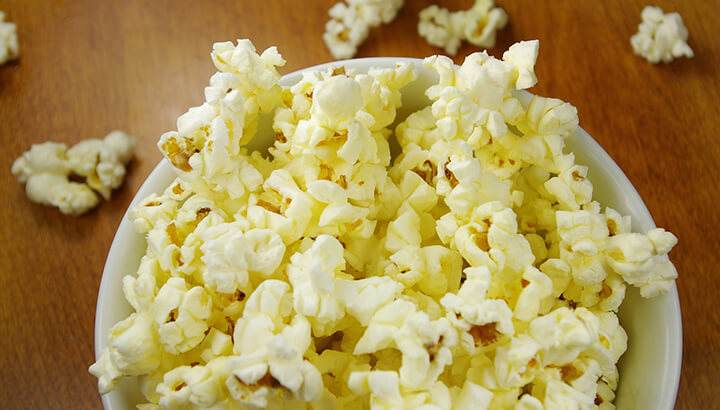 Get rid of food in your pantry like popcorn