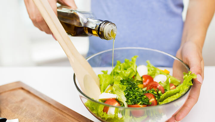 Hemp oil is great in a salad dressing