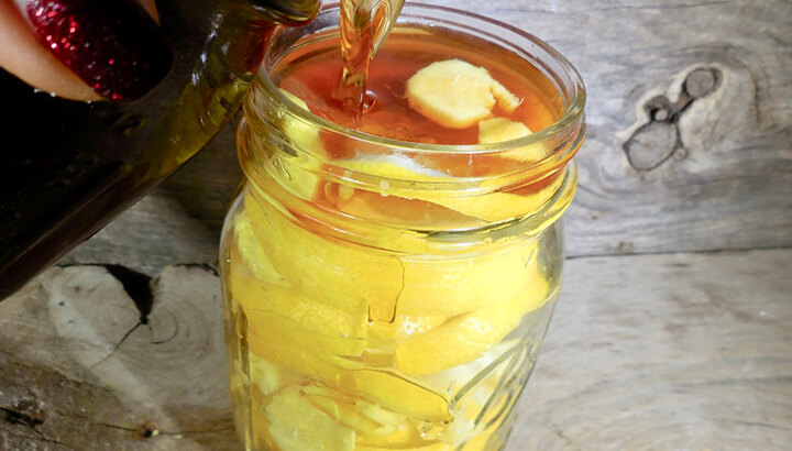 Lemon, ginger and honey cold and flu remedy PHoto 5