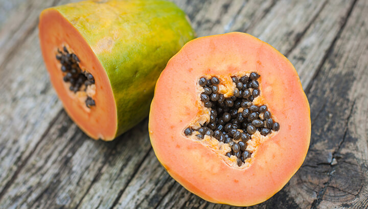 Papaya seeds can help soothe an upset stomach