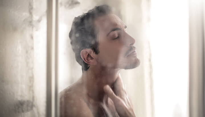 A hot shower can cause a dry penis