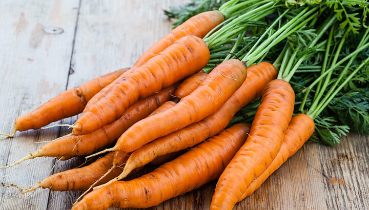 Baby carrots come from imperfect whole carrots, which are processed and rinsed in chlorine.