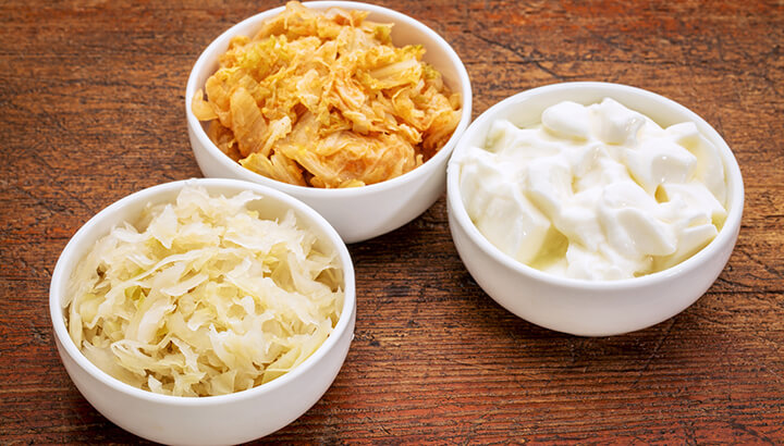 Probiotic foods can help eliminate halitosis and tongue scum.