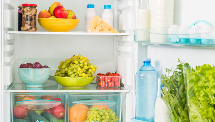 Make sure the foods in your refrigerator have room.