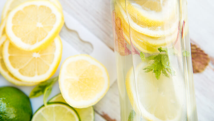 Rather than cold water, drink warm water with lemon.