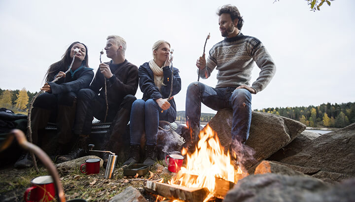 The sources of natural light while camping may help reset your sleep cycle.