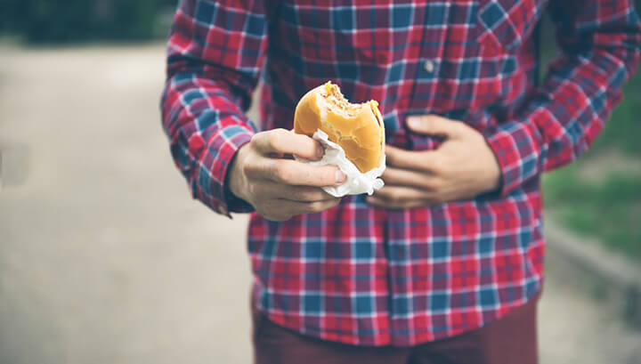 Eating too quickly may cause excess farts.