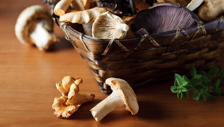 Mushrooms are a great natural source of vitamin D.