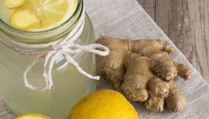 A ginger lemon shot can boost your immune system.