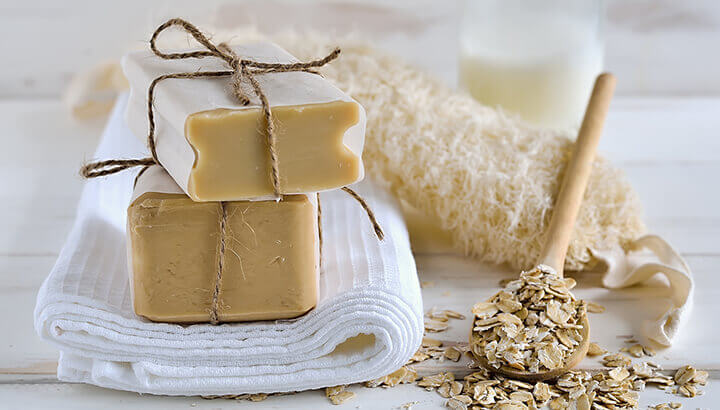 Add oatmeal to your bath to nourish your skin.