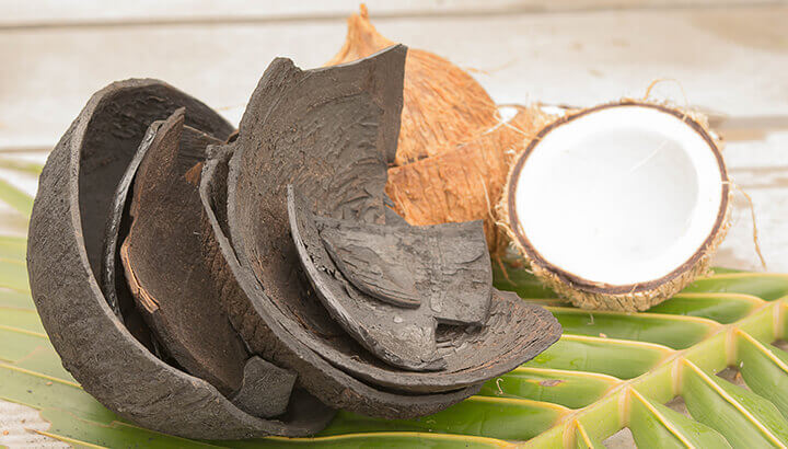 Always look for activated charcoal from a natural source, like coconut shells.