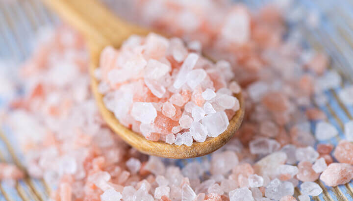 Pink salt boosts electrolytes to relieve migraine pain.