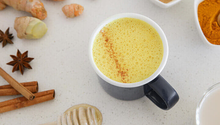 Put turmeric paste into golden milk for a healthy nighttime drink.