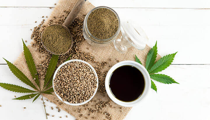Hemp contains CBD, responsible for multiple health-promoting effects.