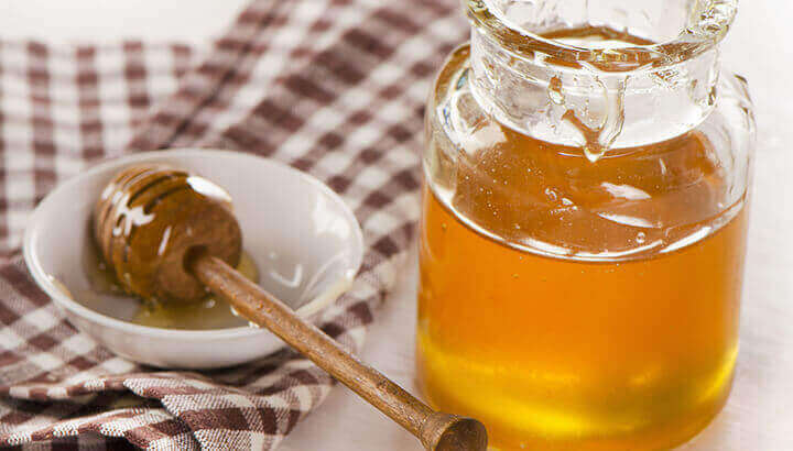 Honey has antimicrobial properties to promote healing.