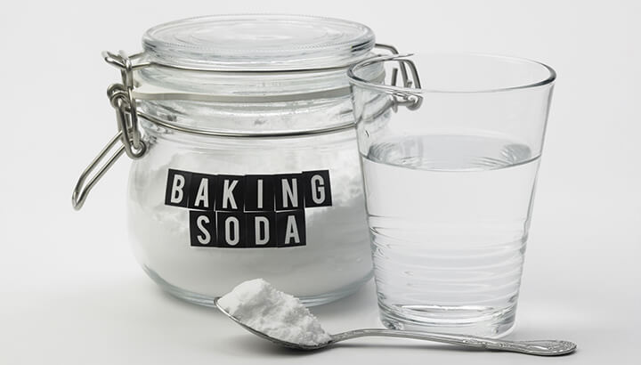 To make alkaline water, add baking soda to a gallon of water.