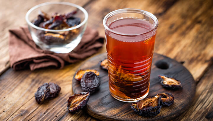 One glass of prune juice should help you poop in no time.