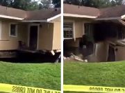 Massive Sinkhole Swallows Home Spared By Hurricane Irma