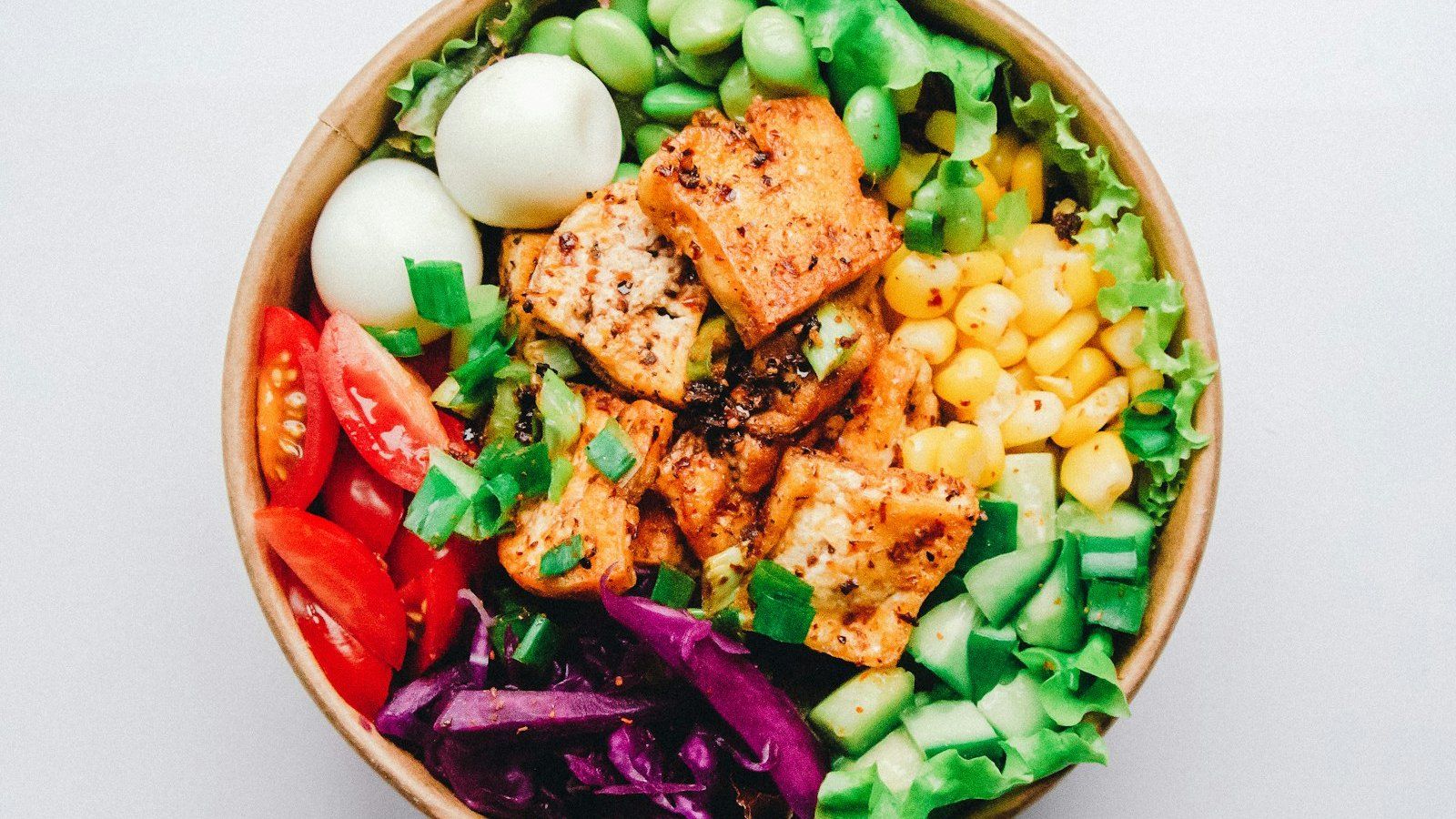 colorful real-food plate suggesting simpler meals